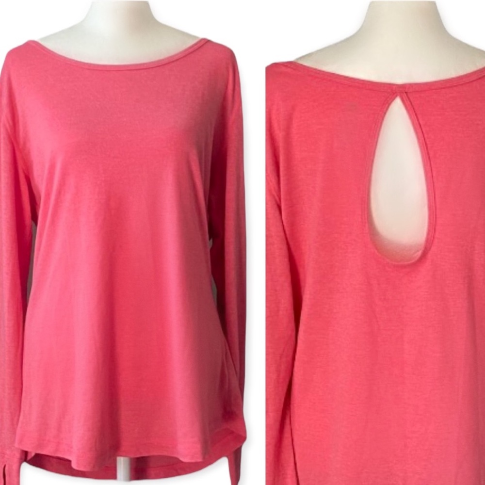 Adidas Women’s Hot Pink Climalite Long Sleeve Workout Top / Shirt Size Large L